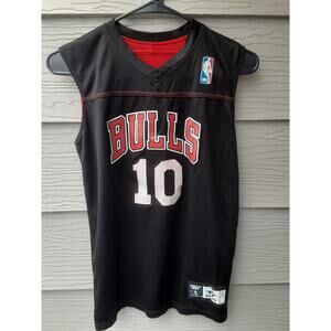 BULLS NBA Reversible Jersey #10 Size Youth Medium